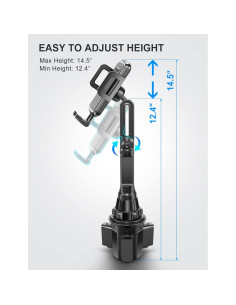 Soporte para Teléfono en Taza TOPGO TG-01 Ajustable Negro 2