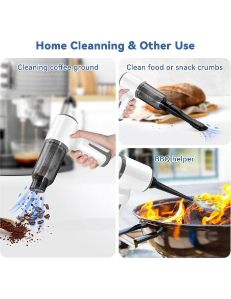 Aspiradora Inalámbrica Flla CV103 - 3 en 1, 5500PA, Blanco