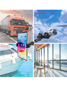 Soporte de Tableta Doble Ventosa FPN 34 cm Ajustable 360 2