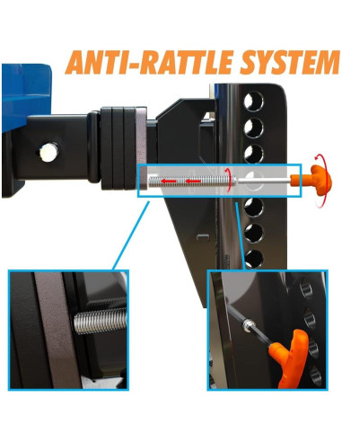 Enganche de Remolque Ajustable PSAUTO 20,000 LBS Acero 6"