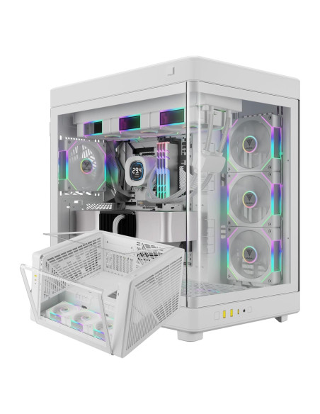 Caja de Juego Gamdias NESO P1 PRO WW RGB Vidrio Templado