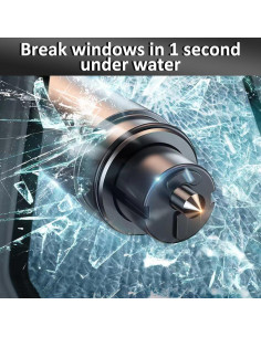 Martillo de Seguridad Smosun 2 en 1 Cortador y Rompedor de Cristales 2