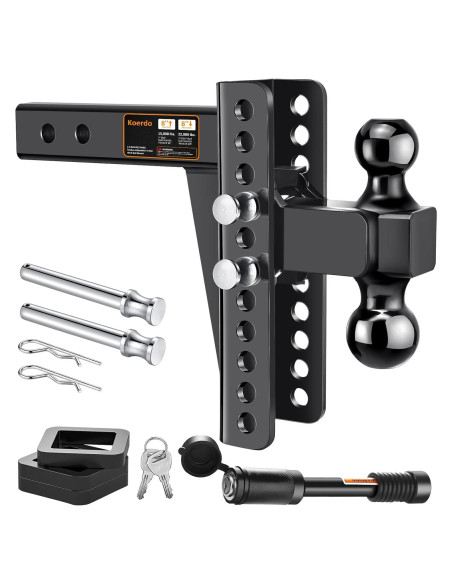 Enganche de Remolque Ajustable Koerdo 2.5" 22000 lbs