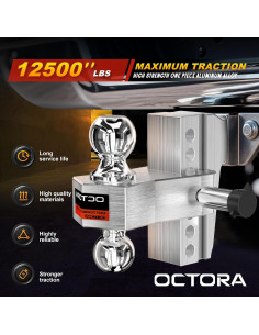 Enganche de Remolque Ajustable Octora 2006 Aluminio 5670 kg 2