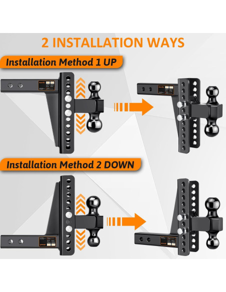 Enganche de Remolque Ajustable Koerdo 2.5" 22000 lbs