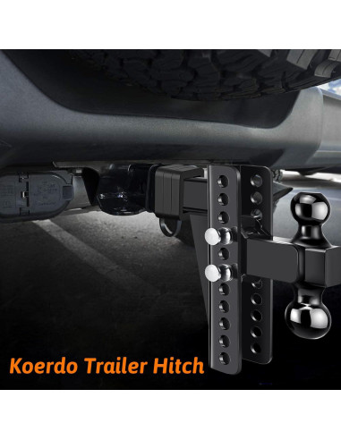 Enganche de Remolque Ajustable Koerdo 2.5" 22000 lbs