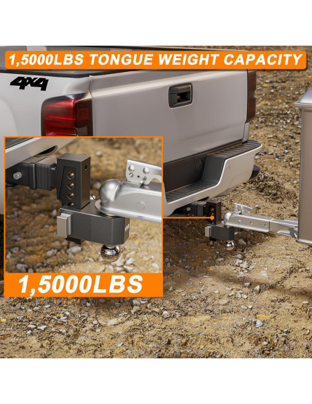 Enganche Ajustable Doble Bola VNN 15,000 LBS 6" Caída