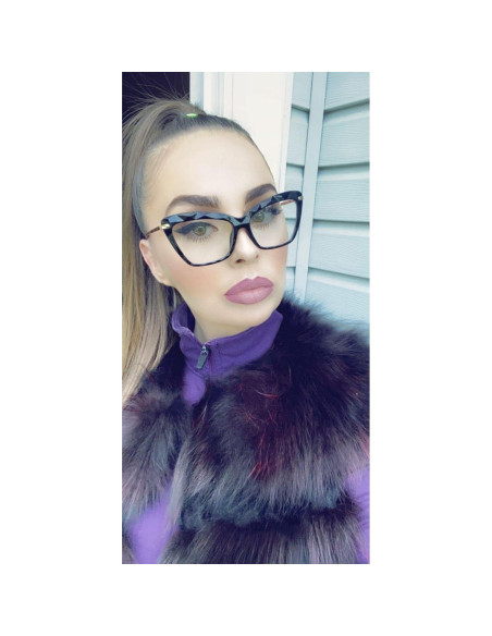 Gafas de Ojo de Gato FEISEDY Lentes Transparentes para Mujeres