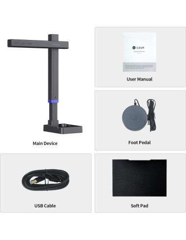 Escáner de Documentos CZUR Shine Ultra Pro 24MP A3 Ajustable