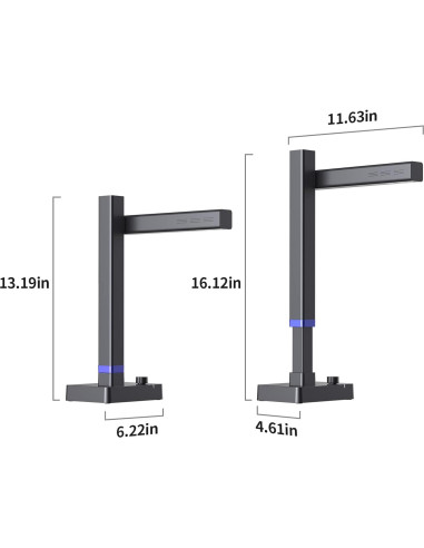 Escáner de Documentos CZUR Shine Ultra Pro 24MP A3 Ajustable