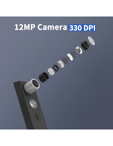 Escáner de Documentos Portátil CZUR Lens1200 Pro 12MP A4