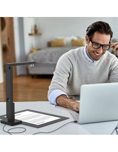 Escáner de Documentos Portátil CZUR Lens1200 Pro 12MP A4