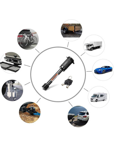 Cerradura de Pasador CZC AUTO para Receptor de Enganche 5/8"