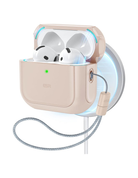 Funda ESR para AirPods 4ta Generación USB-C Titanio Desértico