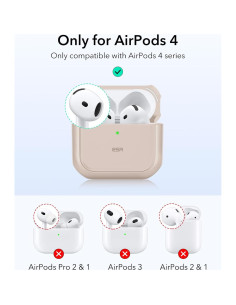 Funda ESR para AirPods 4ta Generación USB-C Titanio Desértico 2