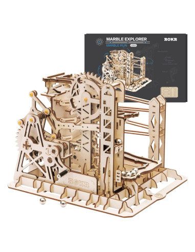 Rompecabezas 3D de Madera ROKR Coaster Elevador 219 Piezas