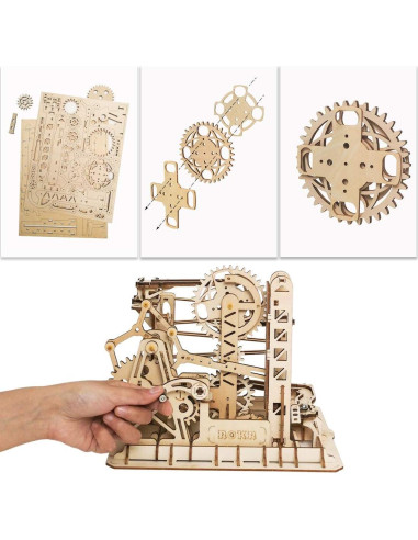 Rompecabezas 3D de Madera ROKR Coaster Elevador 219 Piezas
