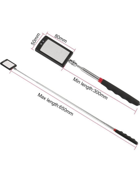 Espejo de Inspección Telescópico Ailenyun con Luz LED 34 cm