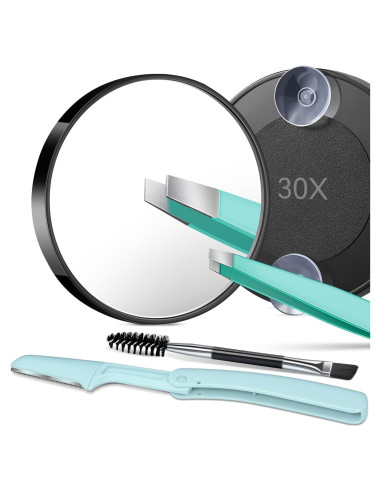 Kit Espejo Aumento 30X TsMADDTs con Pinzas y Ventosas
