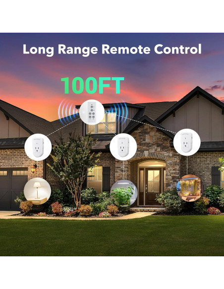 Enchufe Eléctrico Control Remoto BN-LINK 1200W 10A Blanco