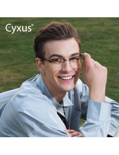 Gafas de Luz Azul Cyxus Browline Unisex Protección UV 2