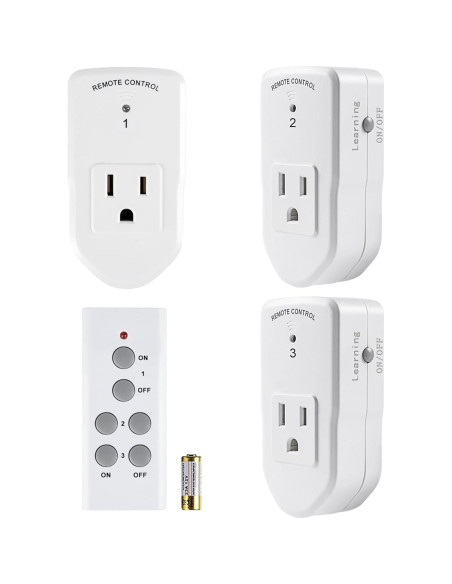 Enchufe Eléctrico Control Remoto BN-LINK 1200W 10A Blanco