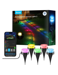 Luces de Suelo Exteriores Govee 15 Unidades 50 pies RGBIC IP67