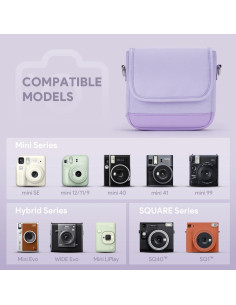 Funda de cámara Instax Funda protectora Mini 12/11/40/99/Púrpura 2