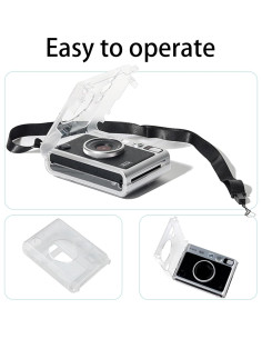 Funda Protectora Dura Transparente EASY HOOD para Fujifilm Instax Mini EVO 2