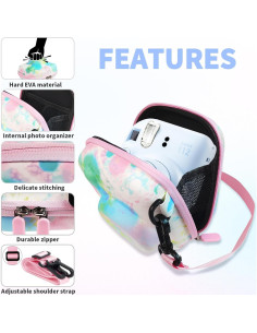 Funda de cámara Kuprusar para Instax Mini 40 Verde 2