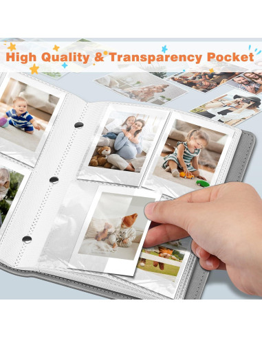 Álbum de Fotos Fintie para Instax Mini - 256 Bolsillos Corazones