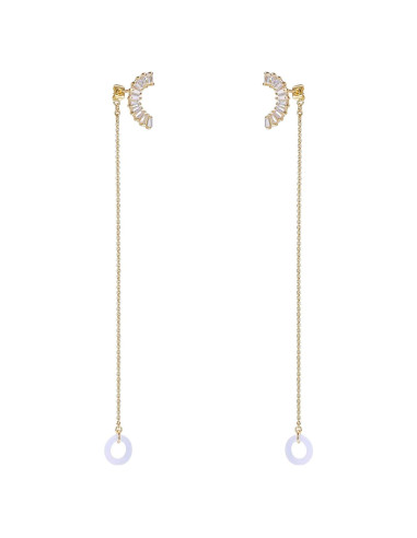 Pendientes Antipérdida AoedeJ para AirPods Pro 1 y 2 Oro 14K