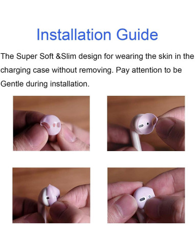 Cubiertas Antideslizantes BLLQ para AirPods 1ra y 2da gen - 3 Pares