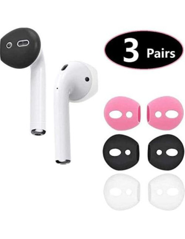 Cubiertas Antideslizantes BLLQ para AirPods 1ra y 2da gen - 3 Pares