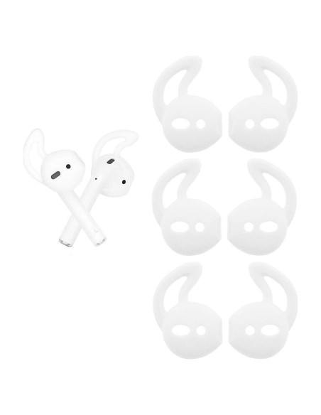 Ganchos Antideslizantes para AirPods BLLQ - 3 Pares Blanco