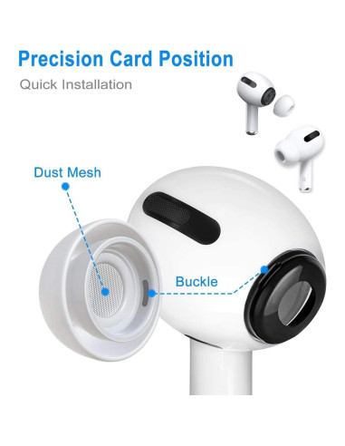 Puntas de Silicona para AirPods Pro MEEAJA - 3 Pares S/M/L