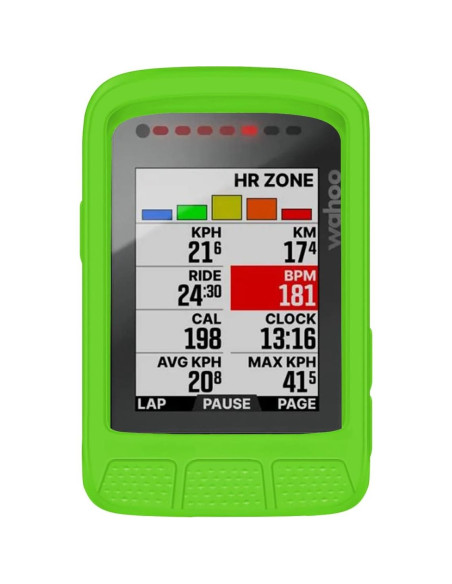 Funda de Silicona Voikoli para Wahoo ELEMNT ROAM V2 Verde