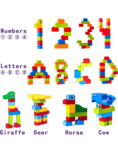 Set de Bloques de Construcción FANELEQU 168 Pcs para Niños 3+ 2