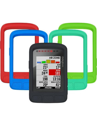 Funda de Silicona Voikoli para Wahoo ELEMNT ROAM V2 Verde