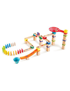 Pista de Carreras de Canicas Hape 81 Piezas Juguete Educativo