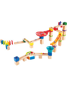 Pista de Carreras de Canicas Hape 81 Piezas Juguete Educativo 2