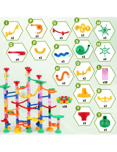 Juego de Canicas de Mármol Cicont 133 Piezas Educativo 0.64 kg 2
