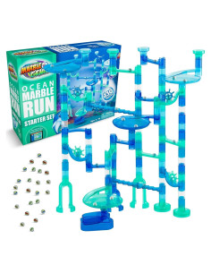 Conjunto de Carrera de Canicas Marble Genius Océano - 130 Piezas
