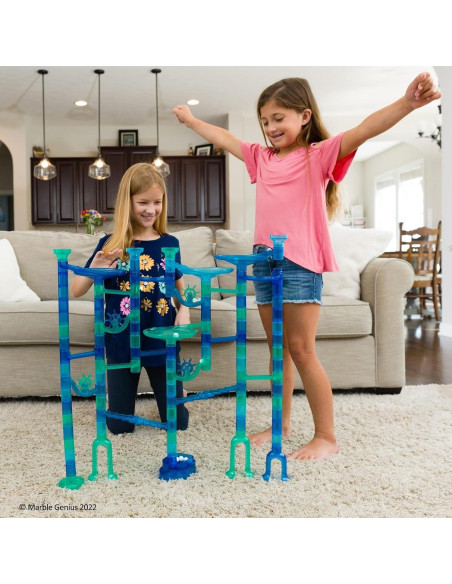 Conjunto de Carrera de Canicas Marble Genius Océano - 130 Piezas