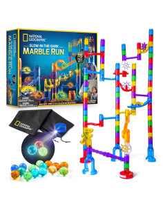 Set de Carrera de Canicas Brillantes National Geographic 115 Piezas
