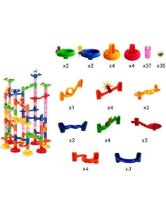 Juego de Montaña Rusa Elongdi 105 Piezas Juguete Educativo 2