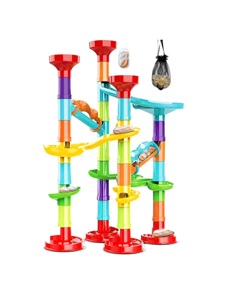 Carrera de Canicas PLMMOUT 50 Piezas con 30 Canicas de Vidrio Carrera de Canicas PLMMOUT 50 Piezas con 30 Canicas de Vidrio