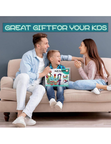 Carrera de Canicas PLMMOUT 50 Piezas con 30 Canicas de Vidrio