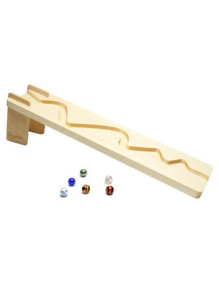 Tablero de Carrera de Canicas de Madera Personalizado - 6 Canicas 14mm Tablero de Carrera de Canicas de Madera Personalizado - 6 Canicas 14mm