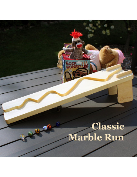 Tablero de Carrera de Canicas de Madera Personalizado - 6 Canicas 14mm Tablero de Carrera de Canicas de Madera Personalizado - 6 Canicas 14mm